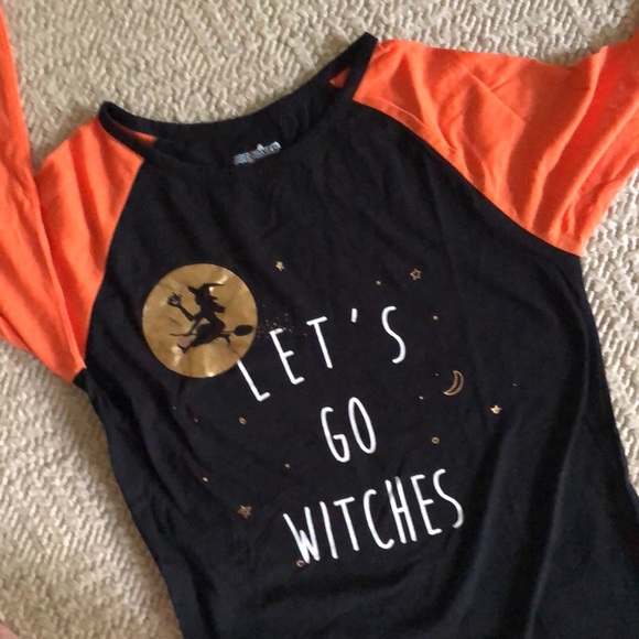 NWT JOE BOXER Let’s Go Witches Halloween graphic baseball tee-shirt - Picture 1 of 9